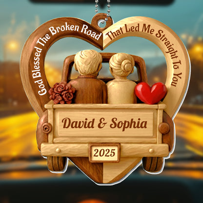 God Blessed The Broken Road That Led Me Straight To You, Couple In Car
