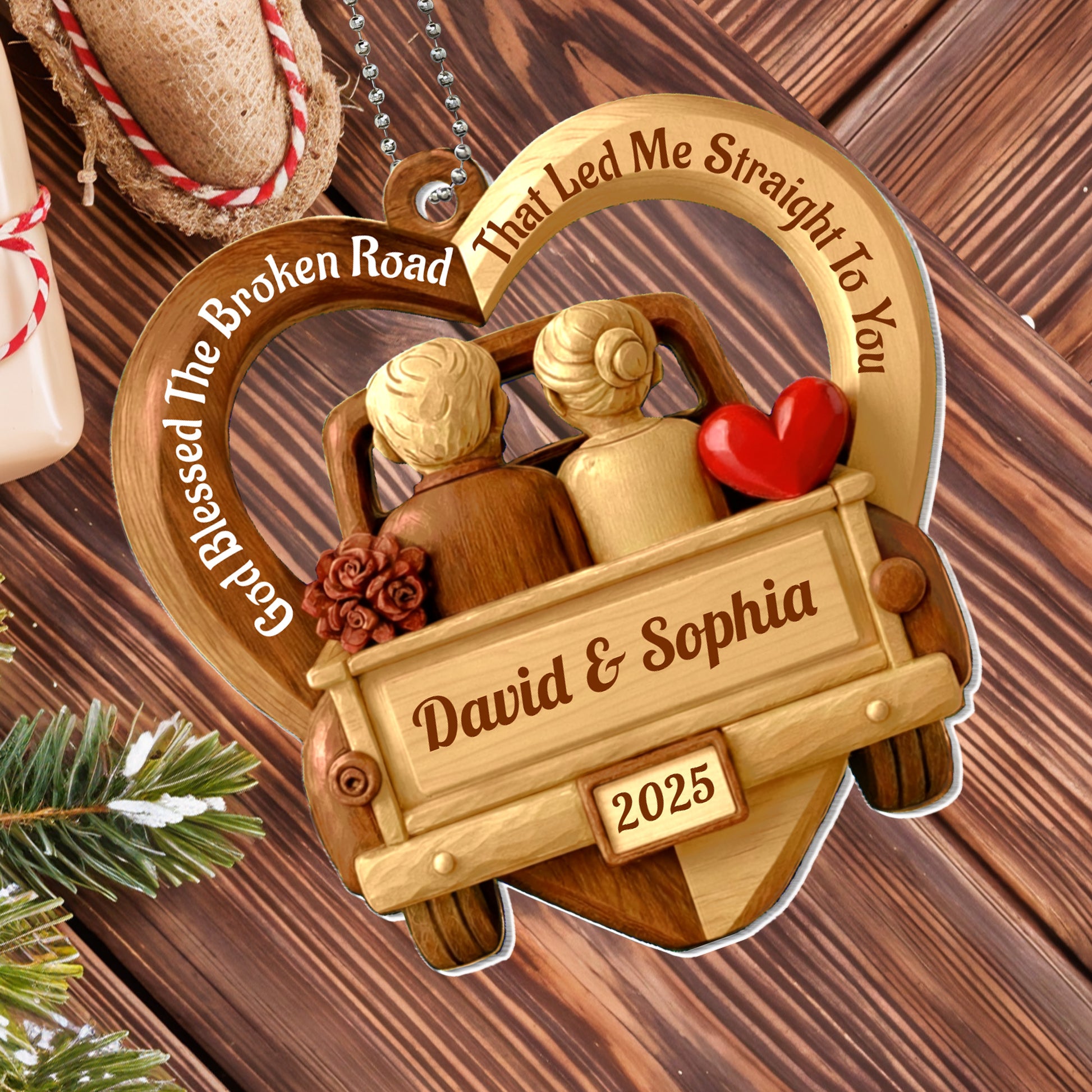 God Blessed The Broken Road That Led Me Straight To You, Couple In Car