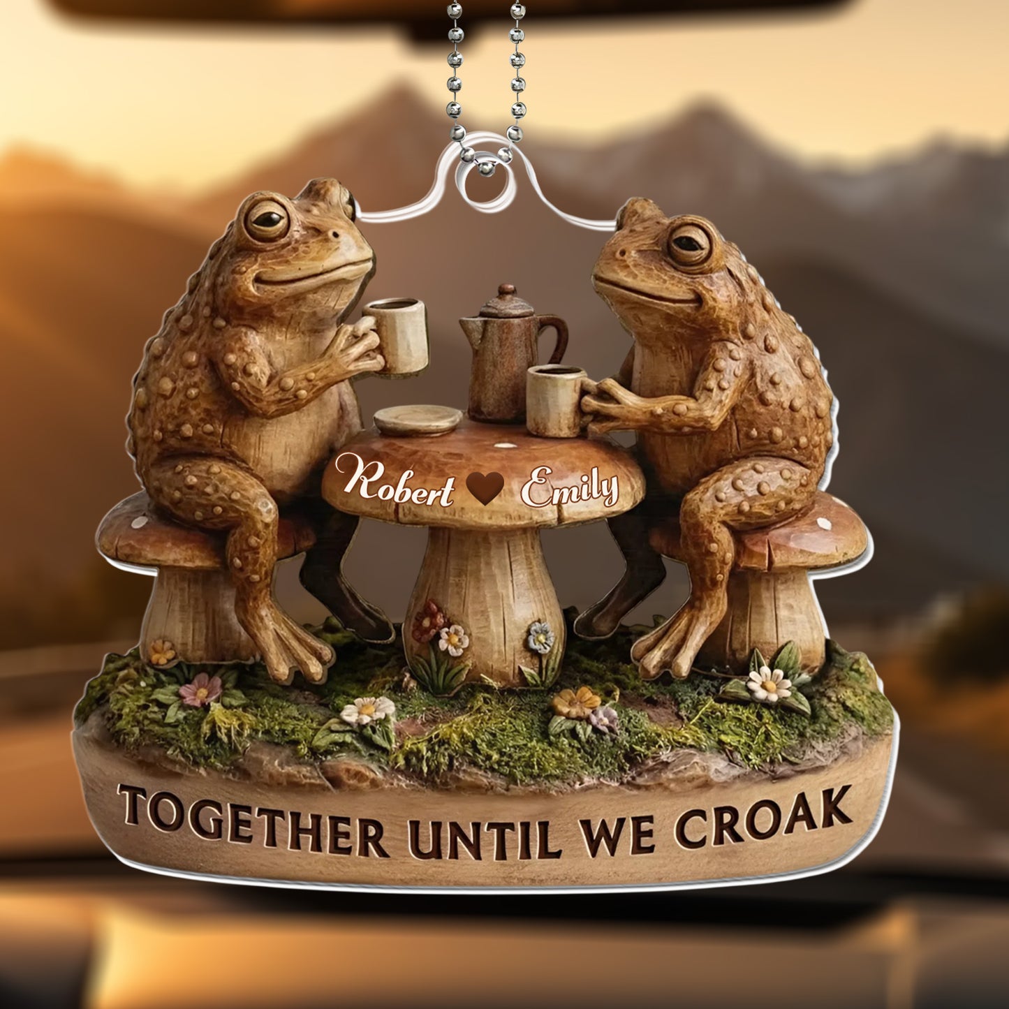 Together Until We Croak Featuring Frogs And Coffee Mugs