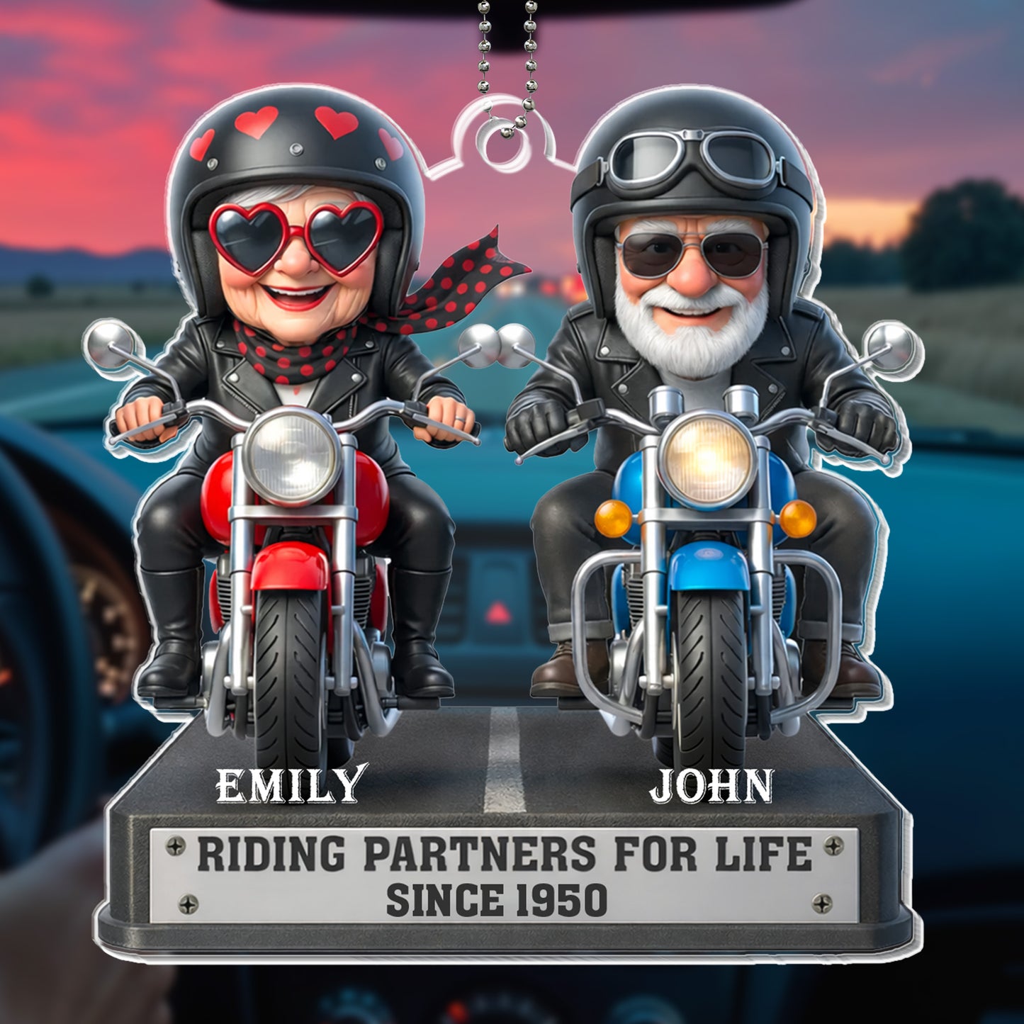 Riding Partners For Life, Motorcycles And Helmets