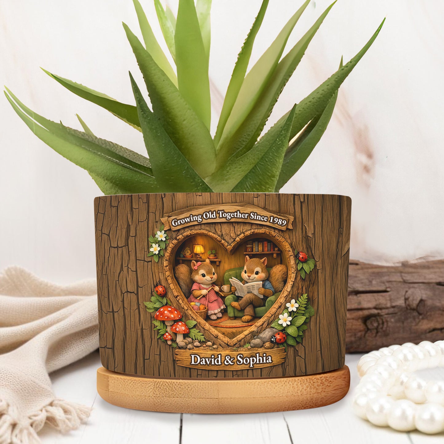 Growing Old Together, Charming Scene Of Animals Reading