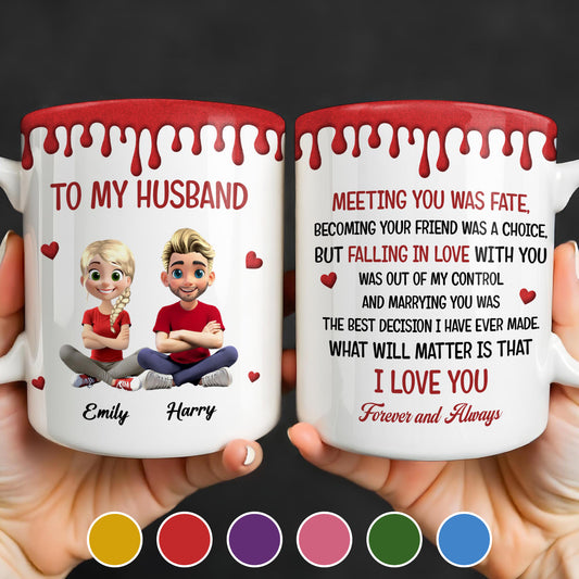 To My Husband, Meeting You Was Fate, Cartoon Couple