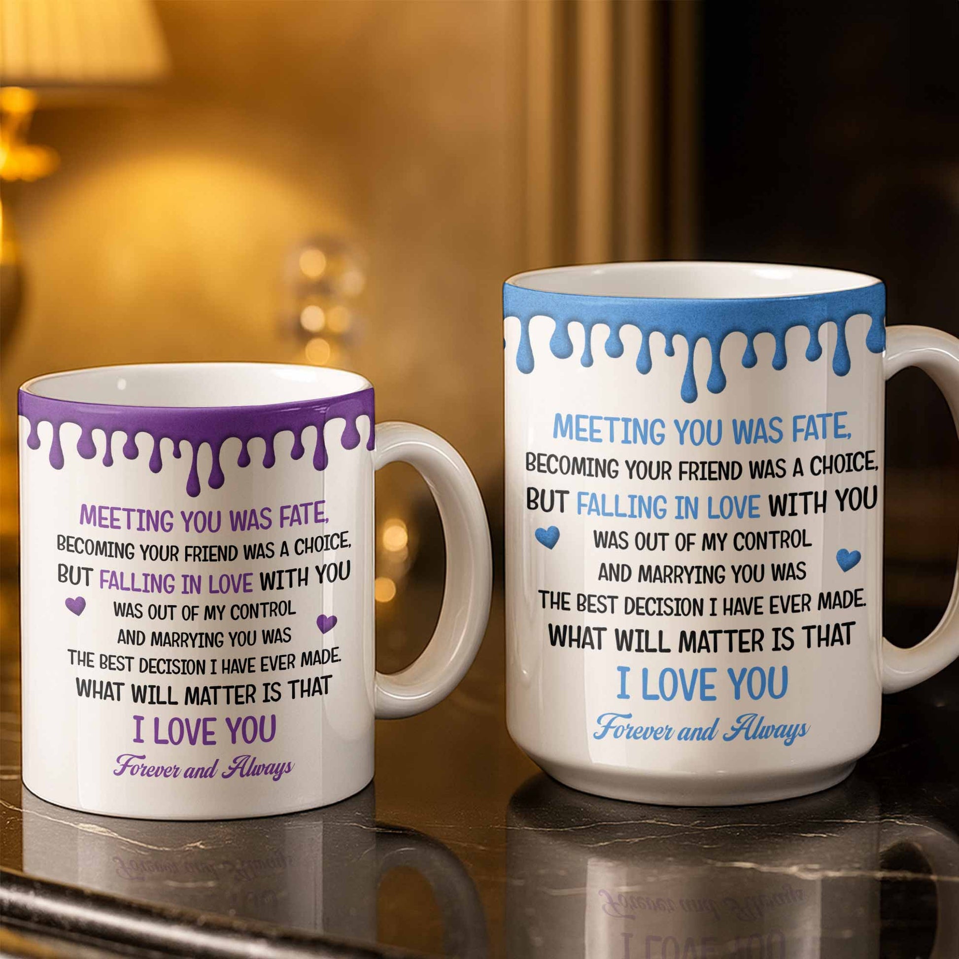 To My Husband, Meeting You Was Fate, Cartoon Couple