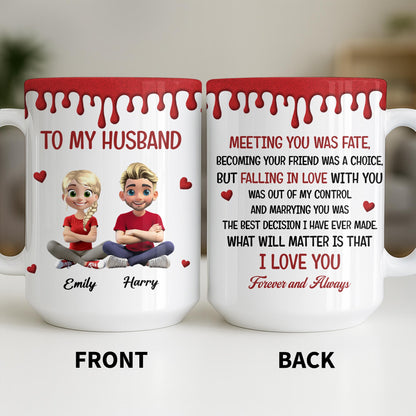 To My Husband, Meeting You Was Fate, Cartoon Couple