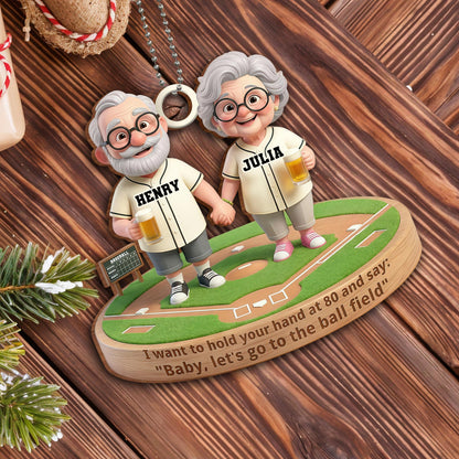 Hold Your Hand At 80, Let's Go To The Ball Field