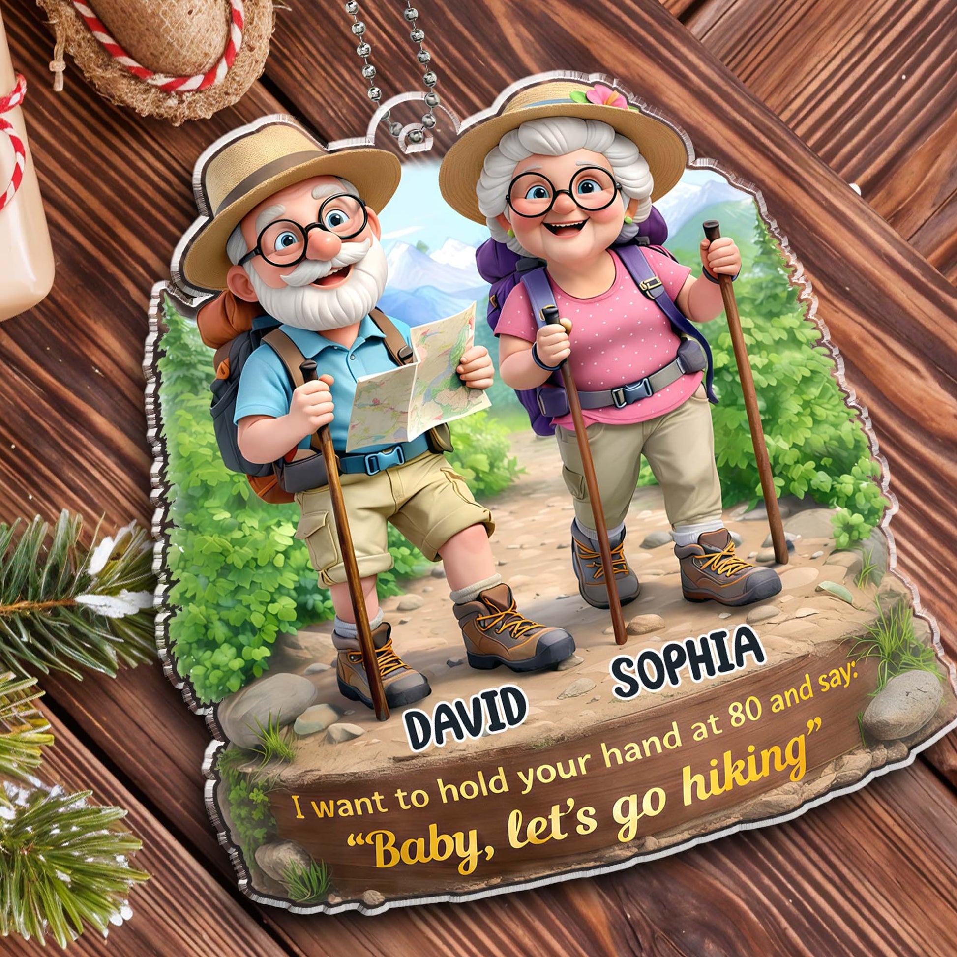 Hold Your Hand at 80, Let's Go Hiking, Elderly Couple