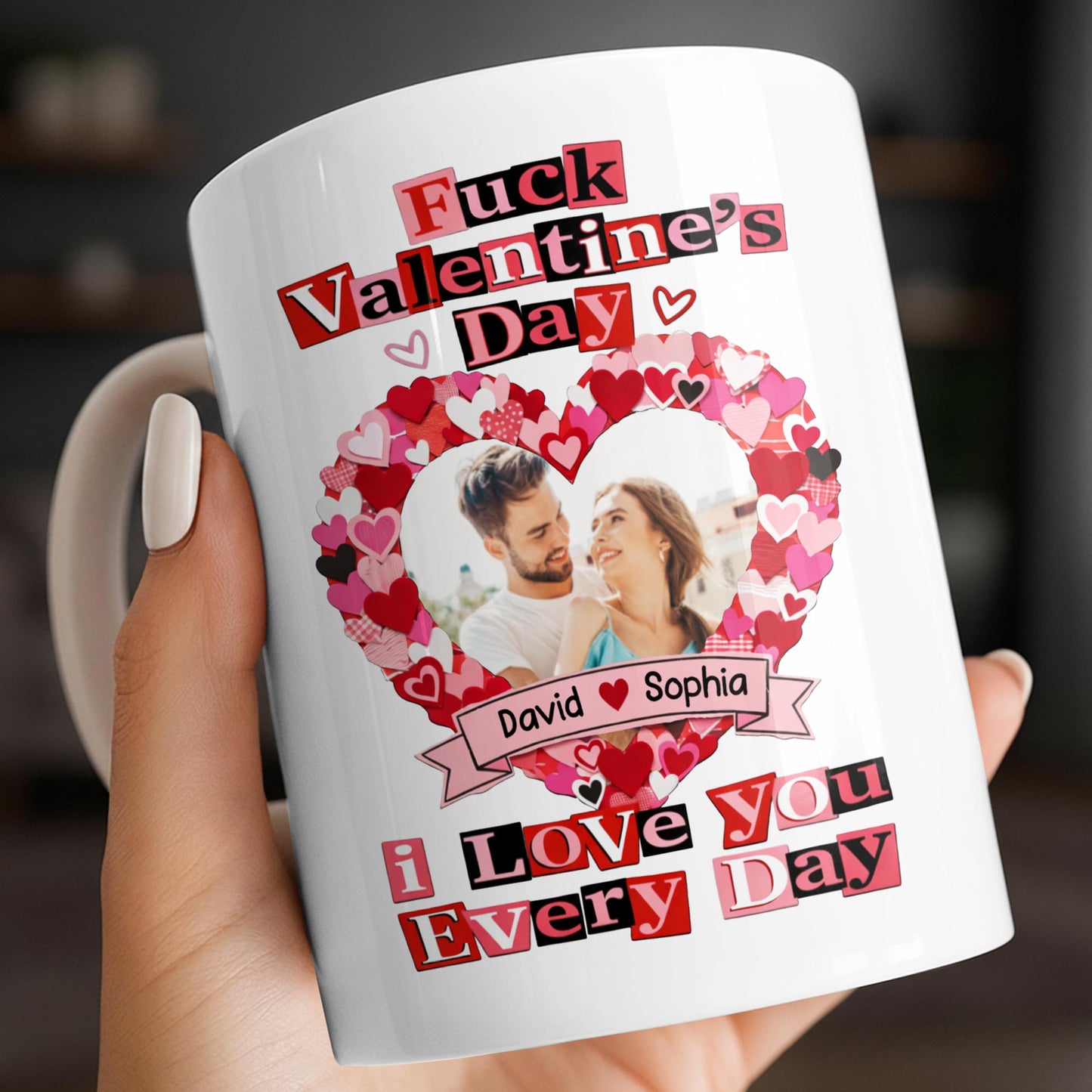 I Love You Every Day With Heart and Photo Frame