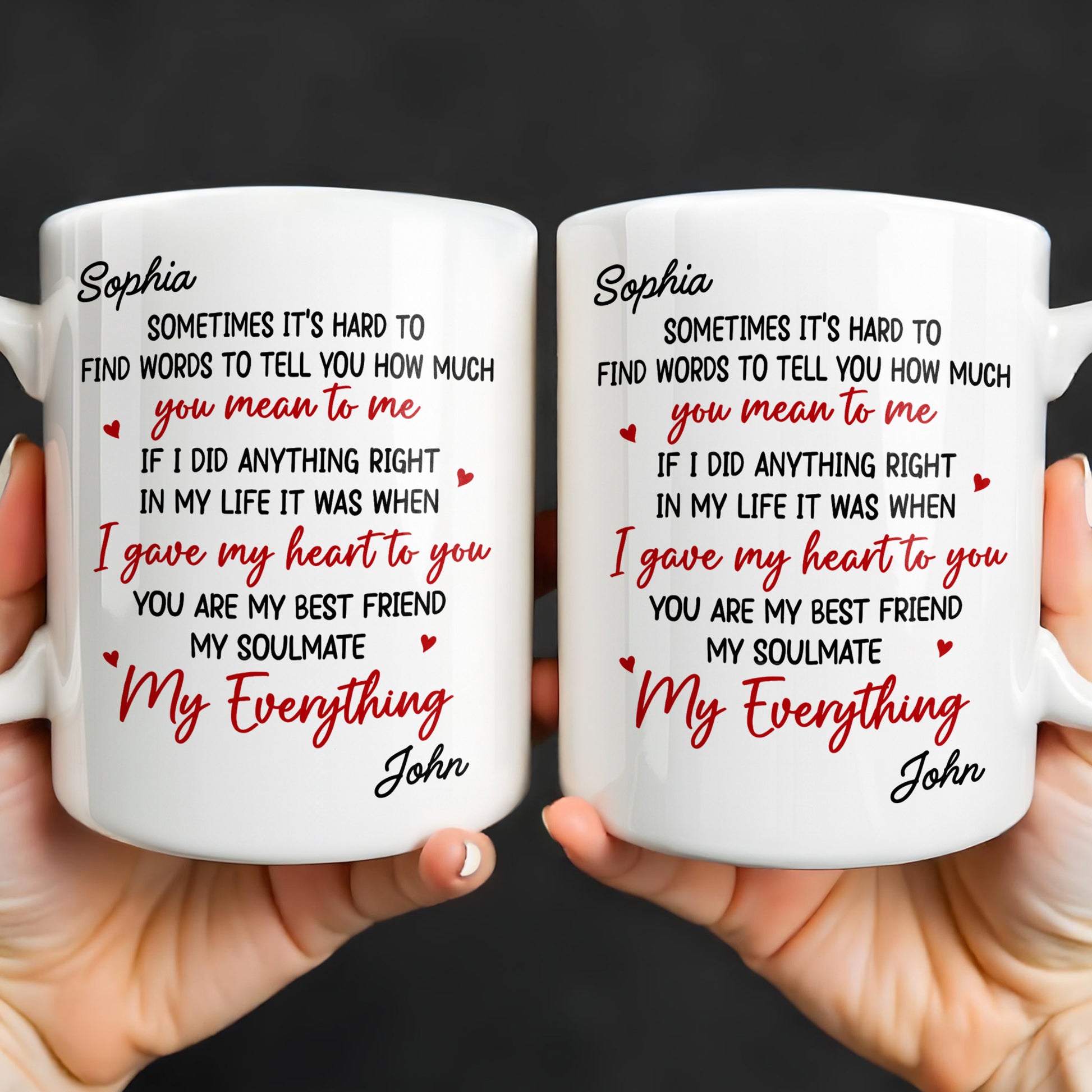 Gave My Heart To You, You Are My Soulmate, With Hearts