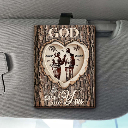 God Gave Me You With Couple Hearts Design