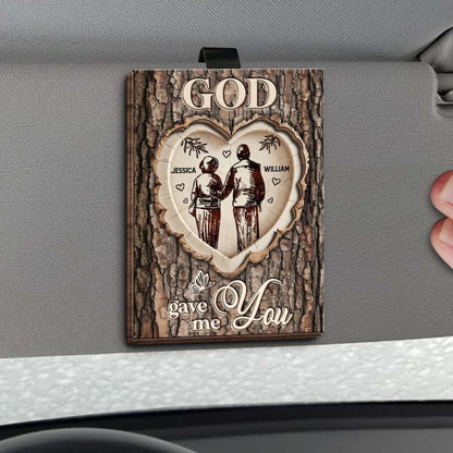 God Gave Me You With Couple Hearts Design
