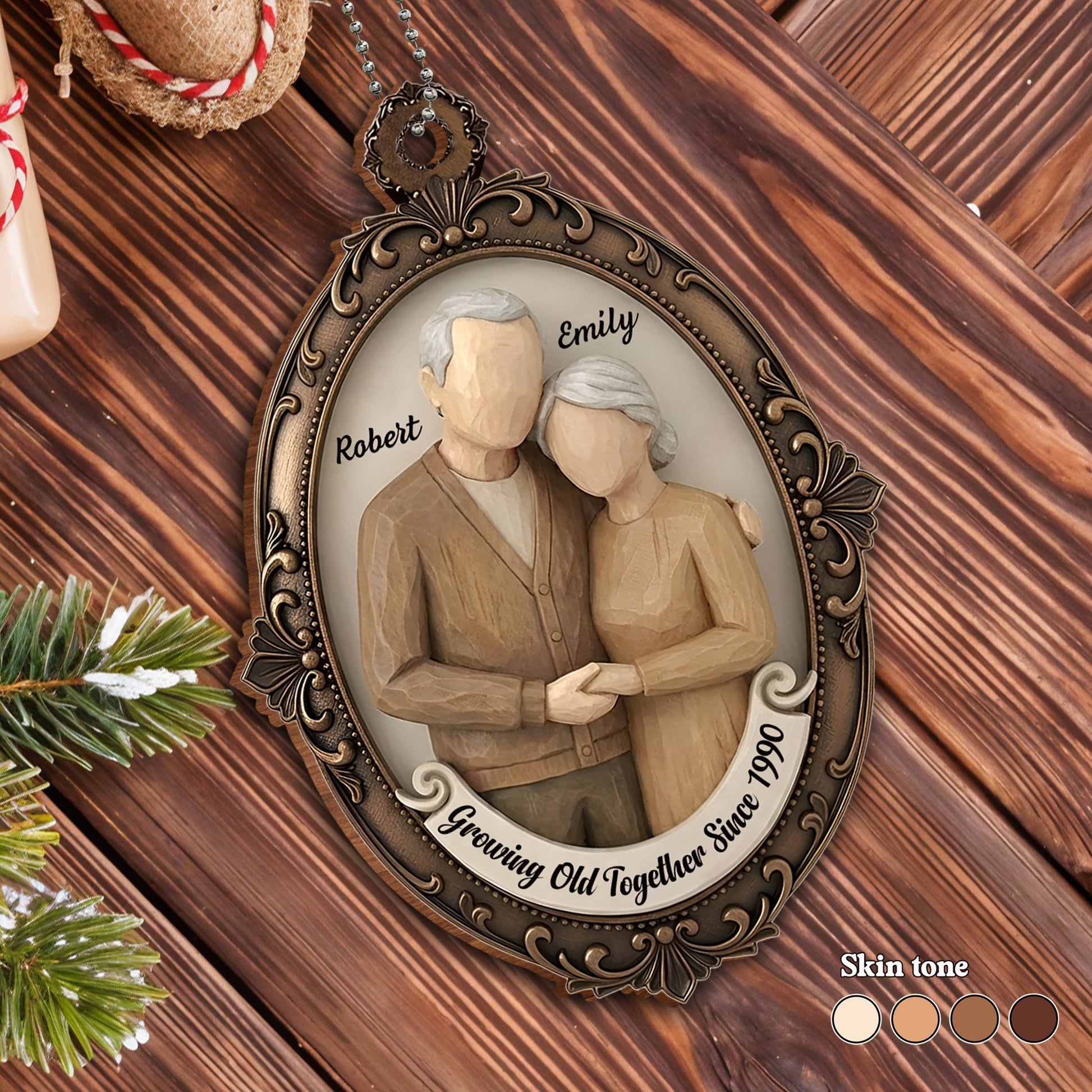 Growing Old Together Since With Elderly Couple