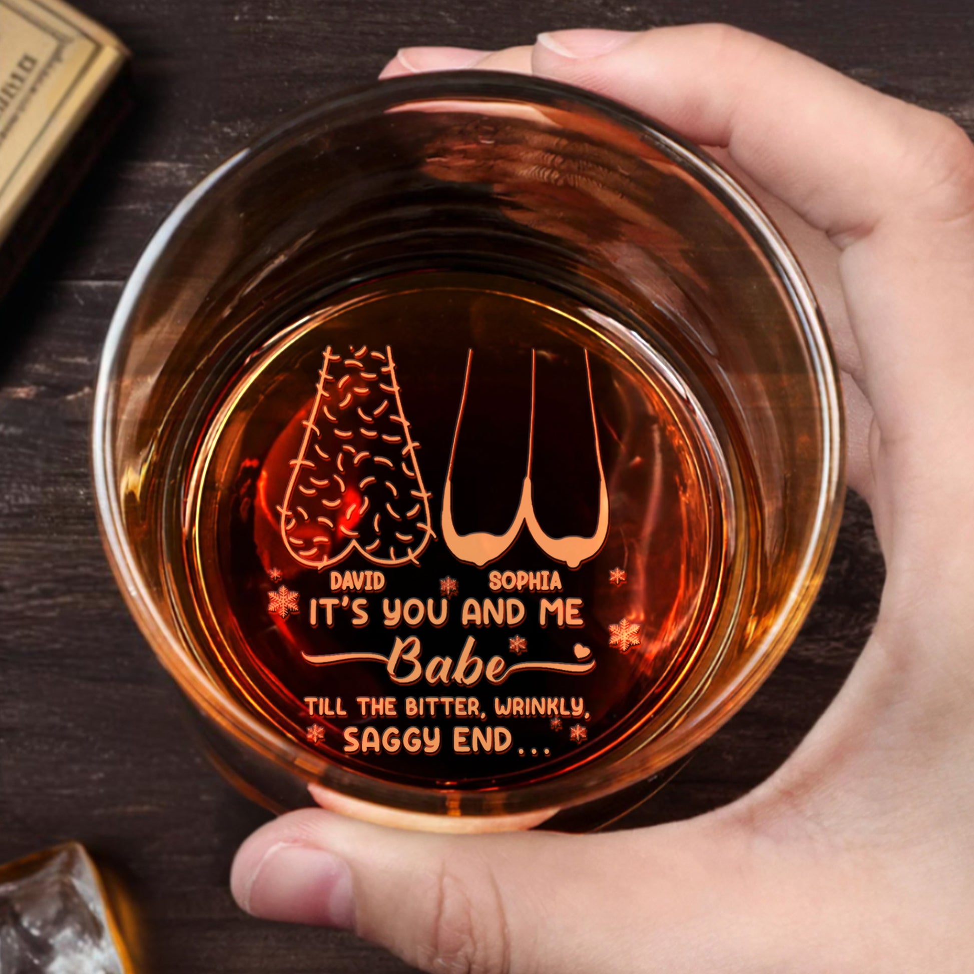 It's You And Me Babe, Christmas Tree and Hearts Design