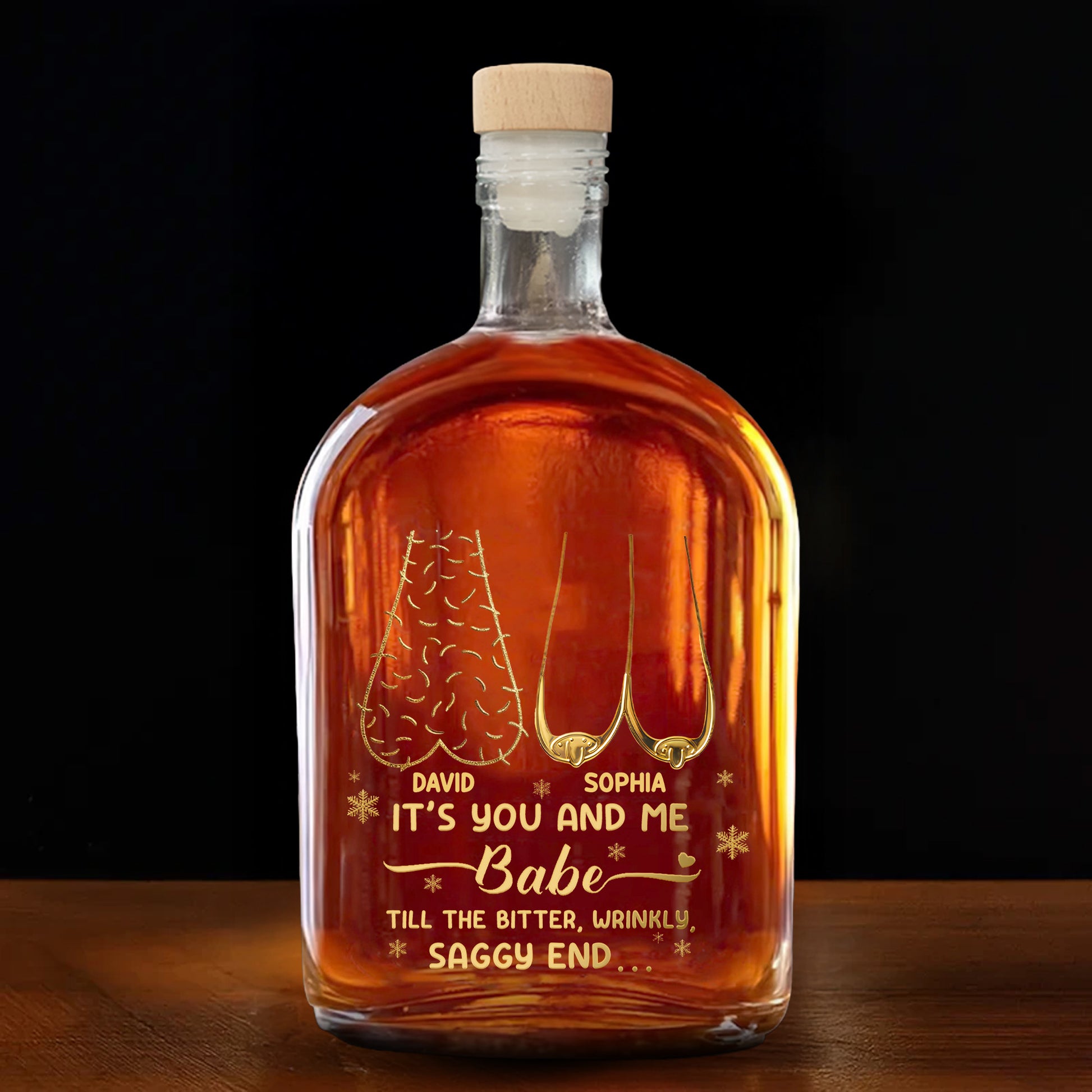 It's You And Me Babe, Tree and Heart Shapes Design