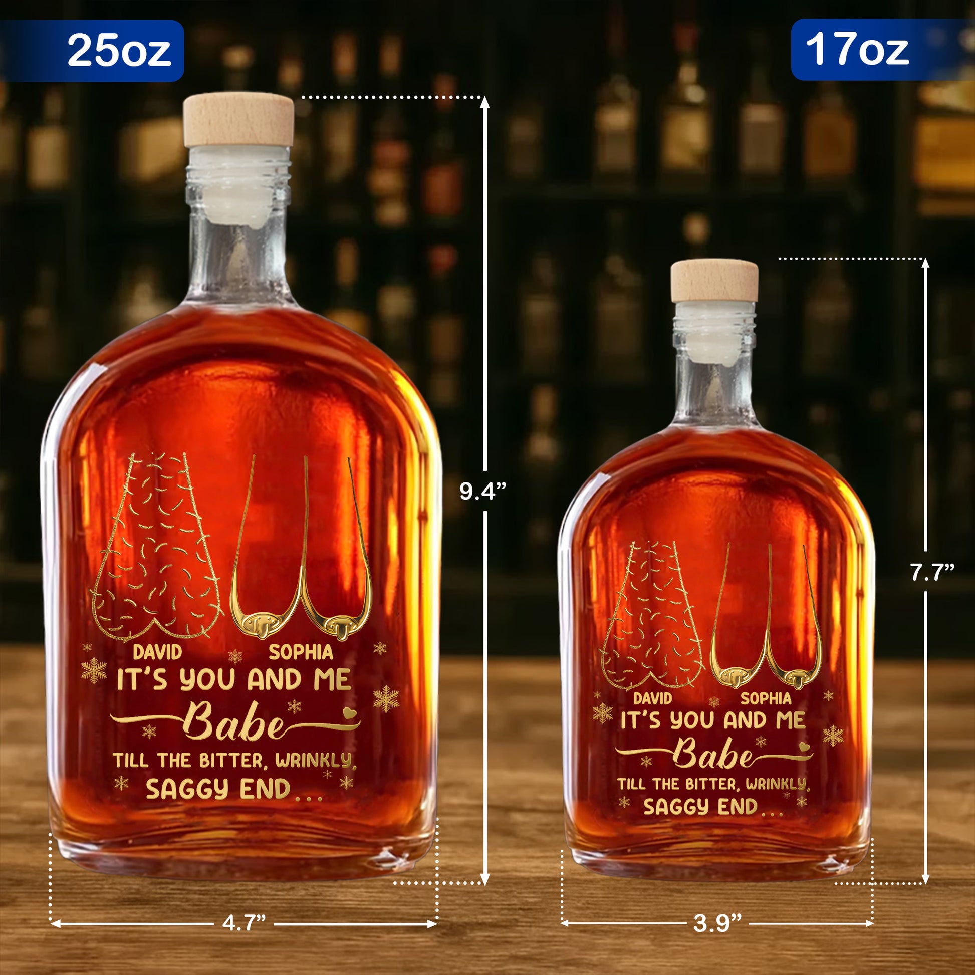 It's You And Me Babe, Tree and Heart Shapes Design