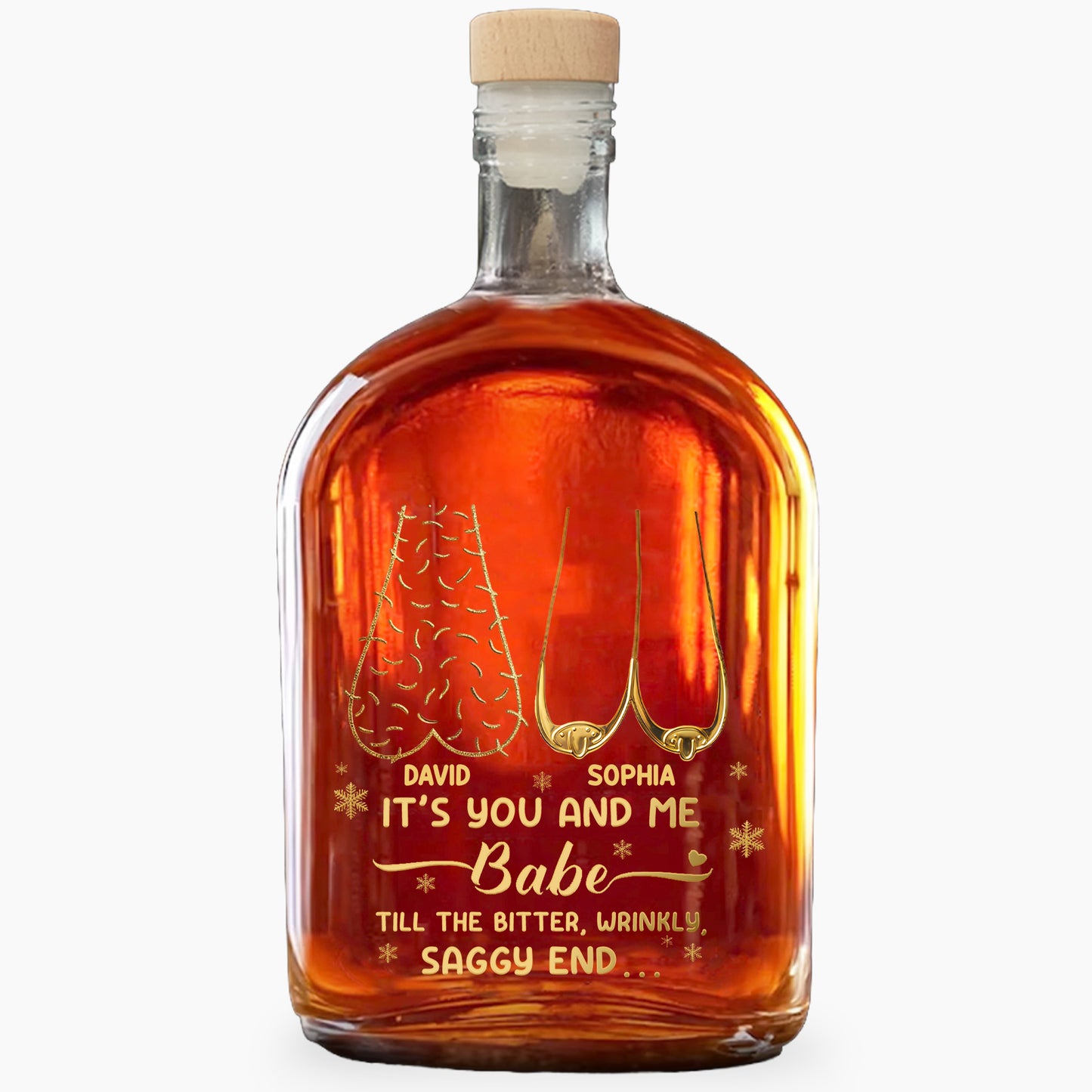 It's You And Me Babe, Tree and Heart Shapes Design