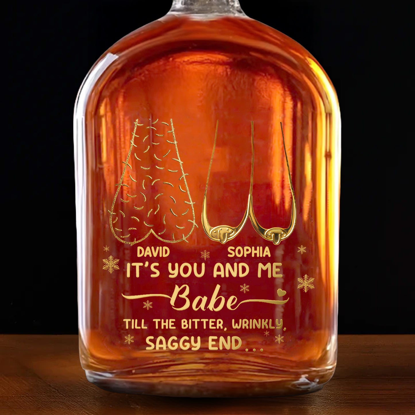 It's You And Me Babe, Tree and Heart Shapes Design