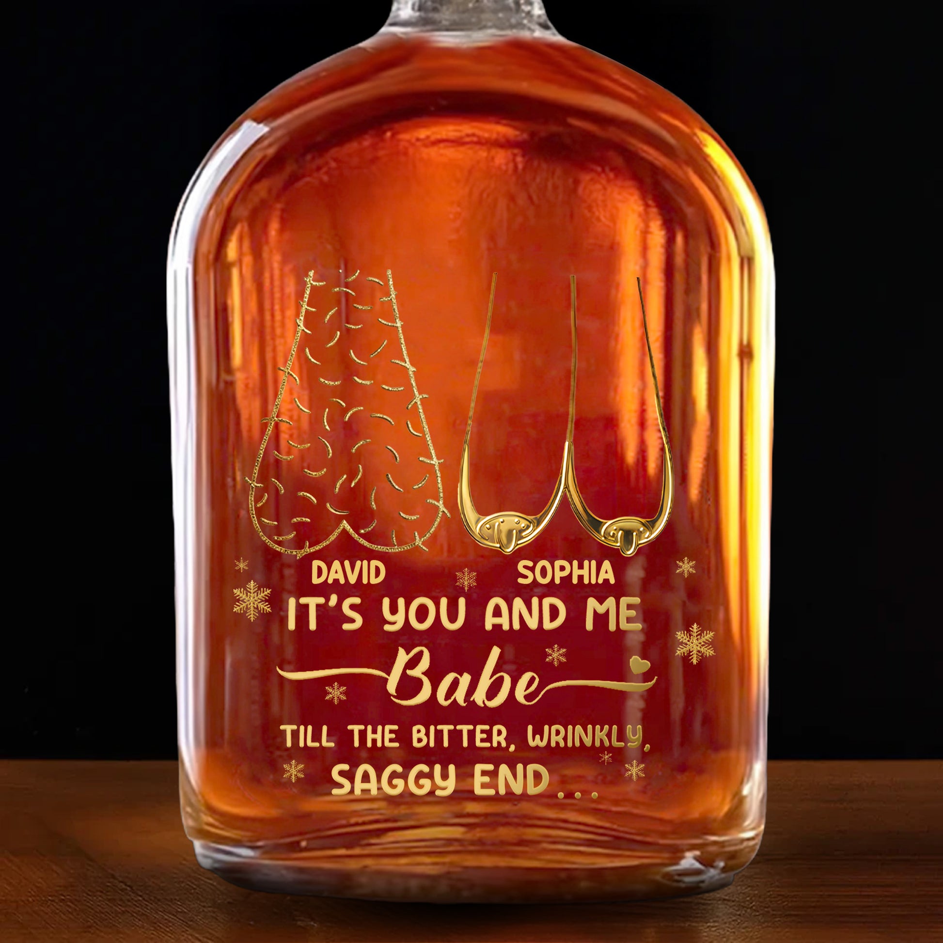 It's You And Me Babe, Tree and Heart Shapes Design