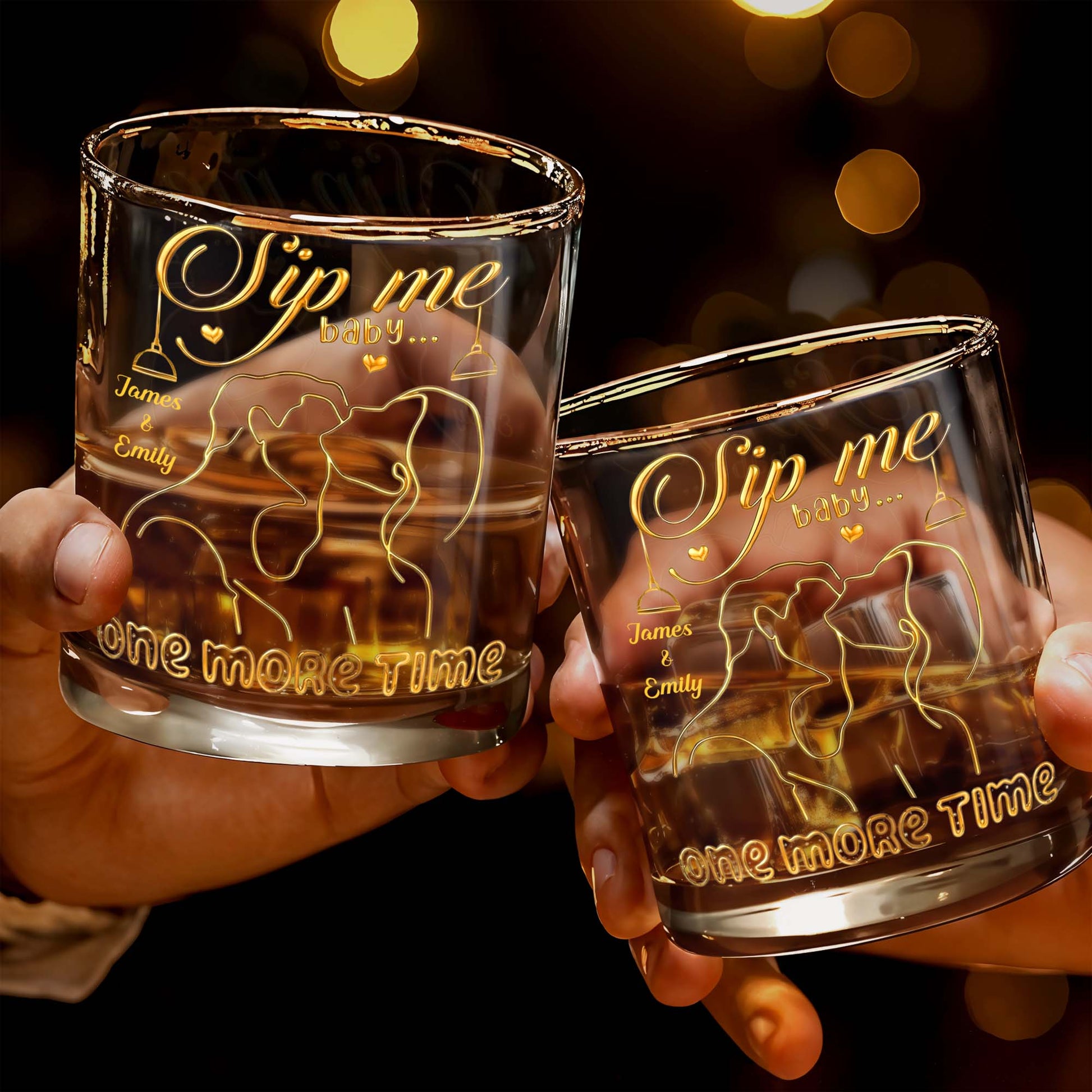 Sip Me Baby One More Time With Couples And Heart Design