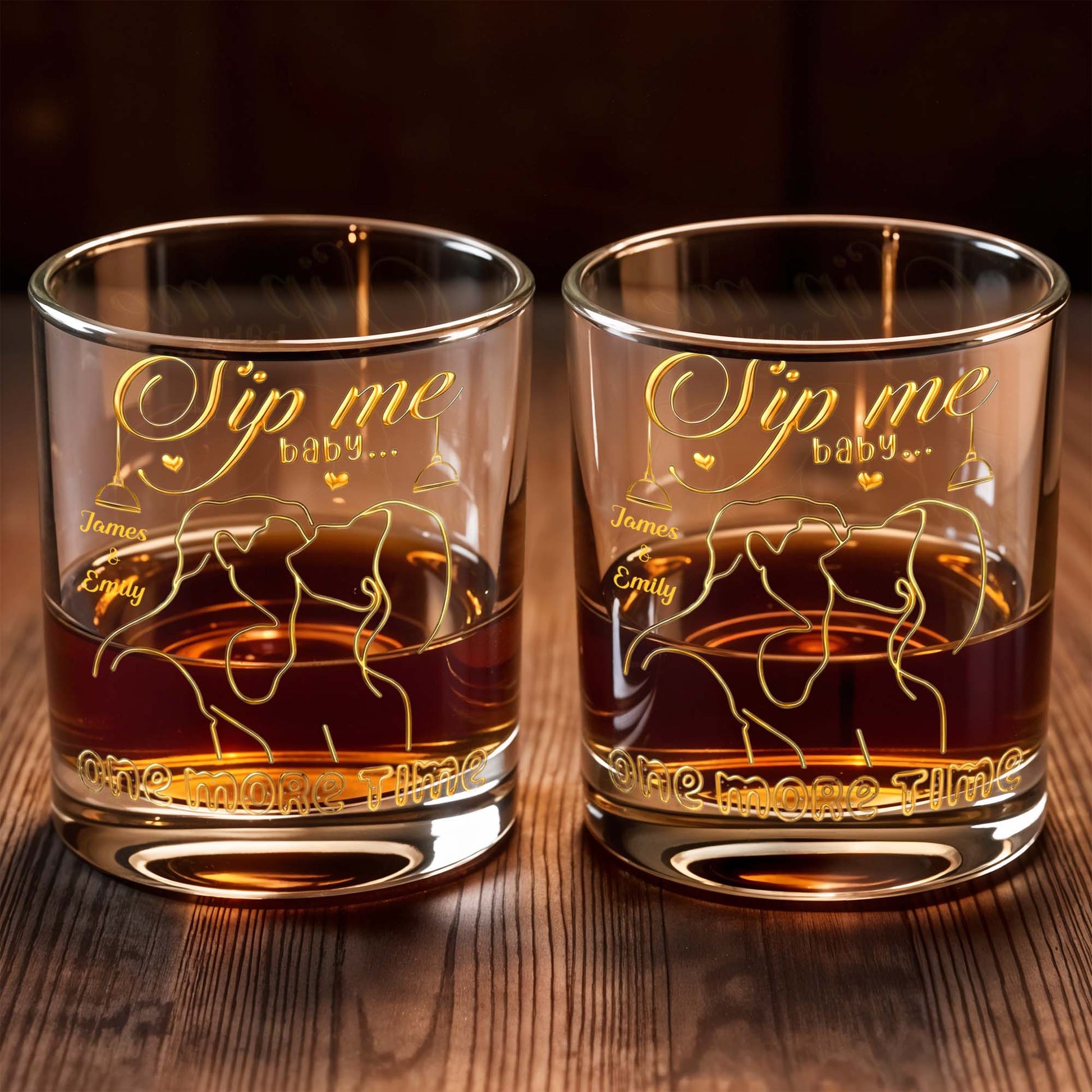 Sip Me Baby One More Time With Couples And Heart Design