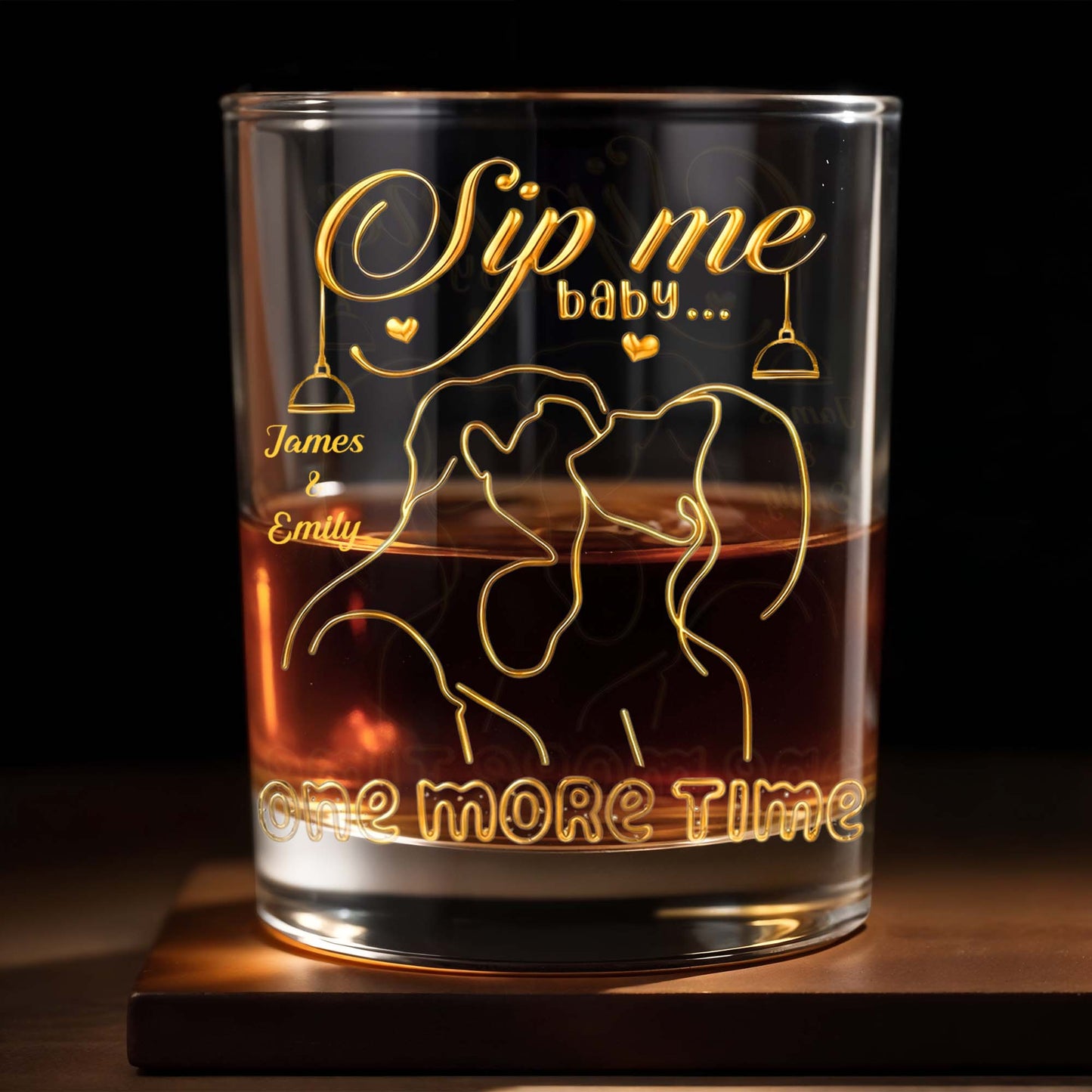 Sip Me Baby One More Time With Couples And Heart Design