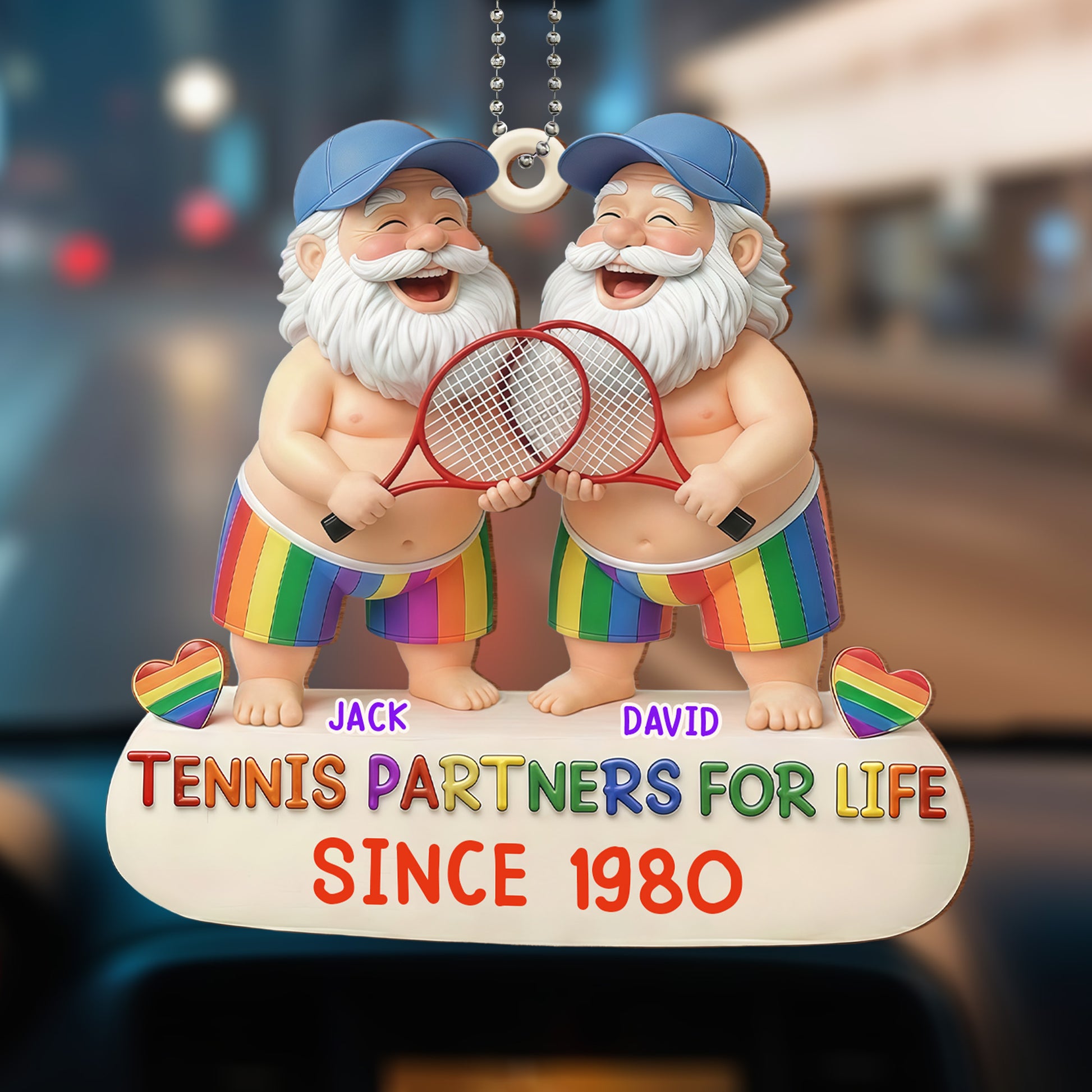 Tennis Partners For Life, Rainbow Shorts