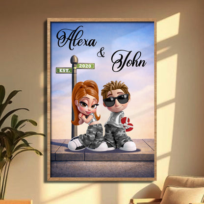 Celebrate A Special Relationship With This Charming Couple Illustration