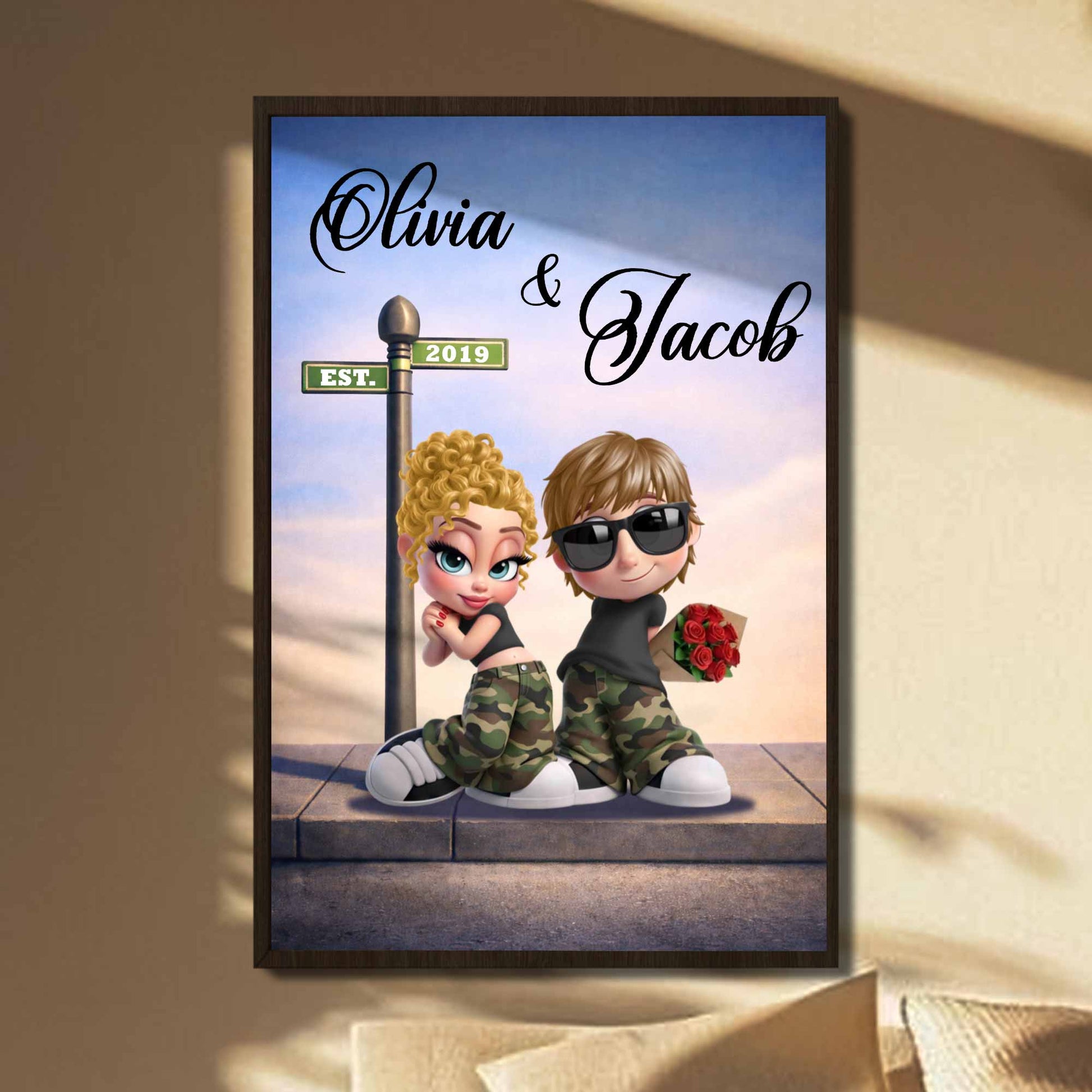 Celebrate A Special Relationship With This Charming Couple Illustration