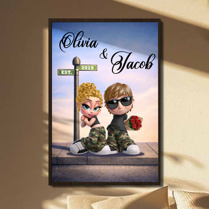 Celebrate A Special Relationship With This Charming Couple Illustration