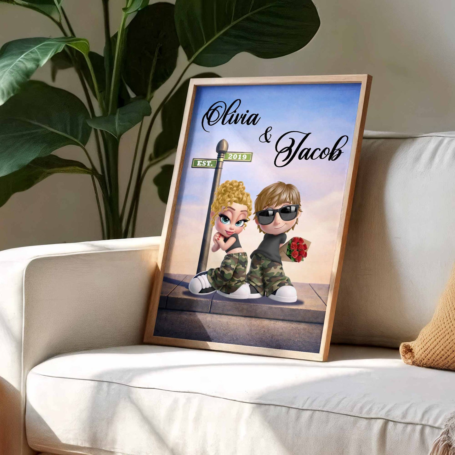 Celebrate A Special Relationship With This Charming Couple Illustration