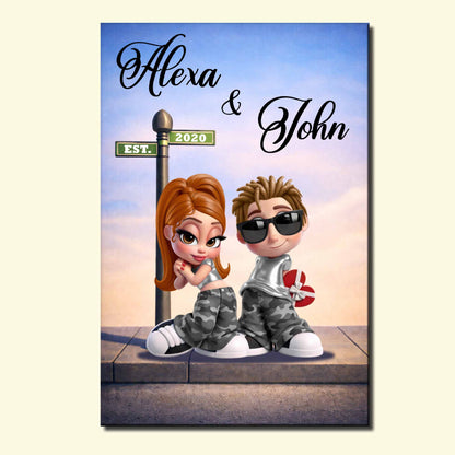 Celebrate A Special Relationship With This Charming Couple Illustration