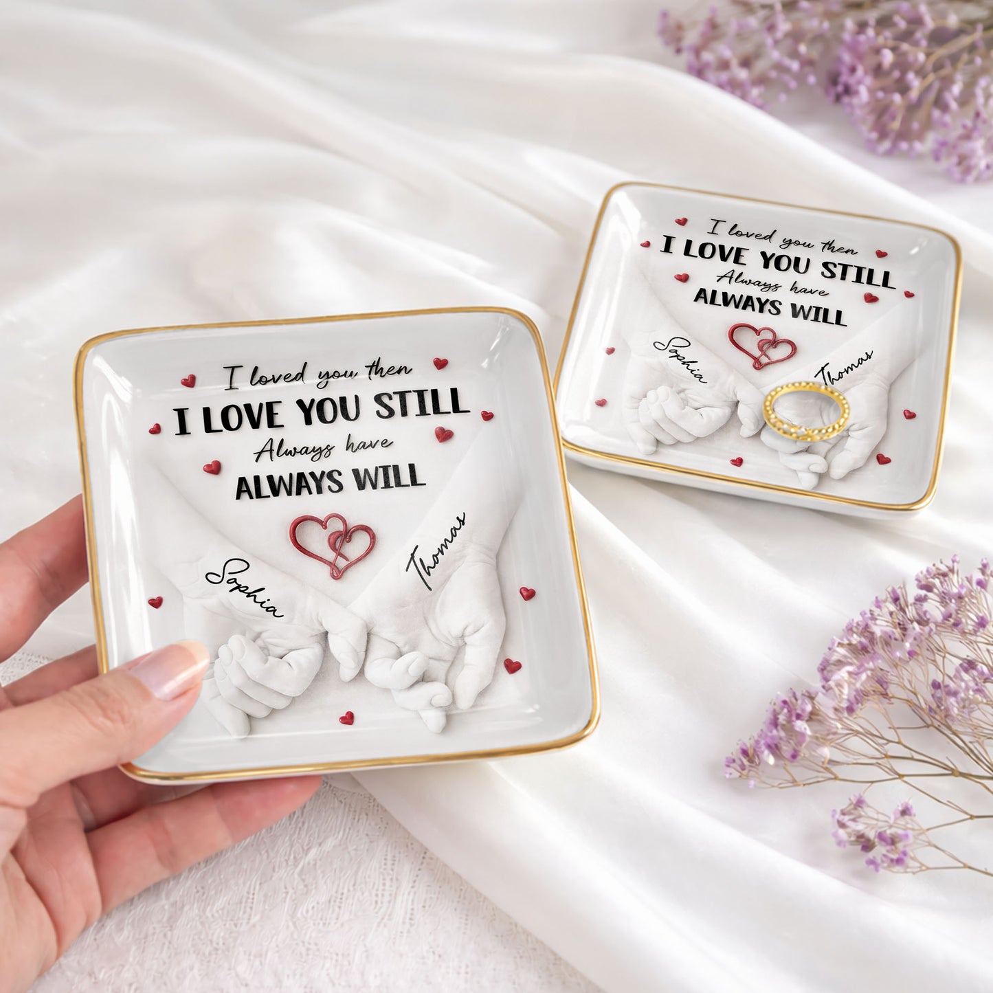 I Loved You Then I Love You Still, Holding Hands With Heart Design