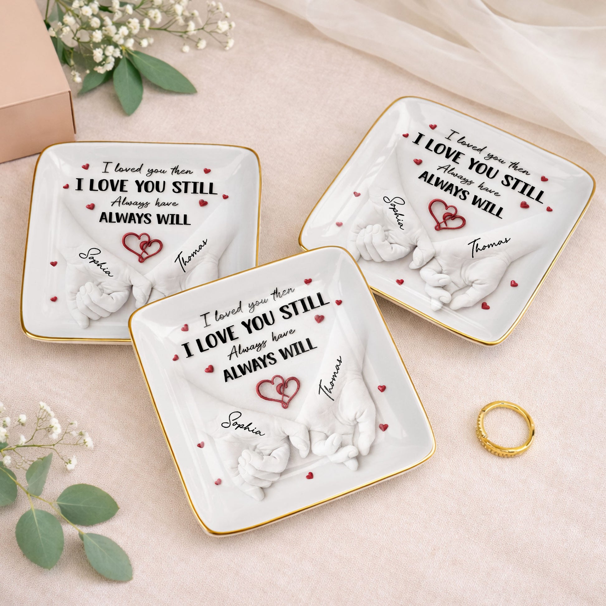 I Loved You Then I Love You Still, Holding Hands With Heart Design