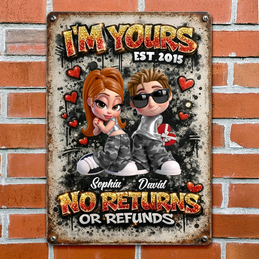 I'm Yours No Returns Or Refunds, Hearts And Military Camo
