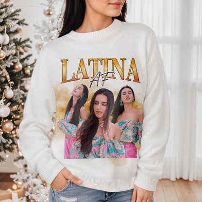 Latina AF Tropical Design Wool Jumper