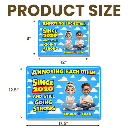 Annoying Each Other Since 2020 With Cartoon Couple