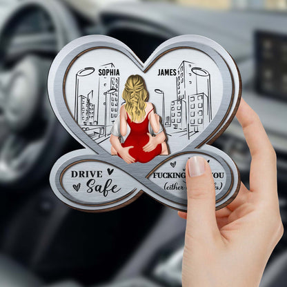 Drive Safe, I Effing Love You, Cityscape Heart Design