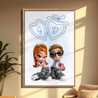Celebrate Your Love With Personalized Hearts And Characters