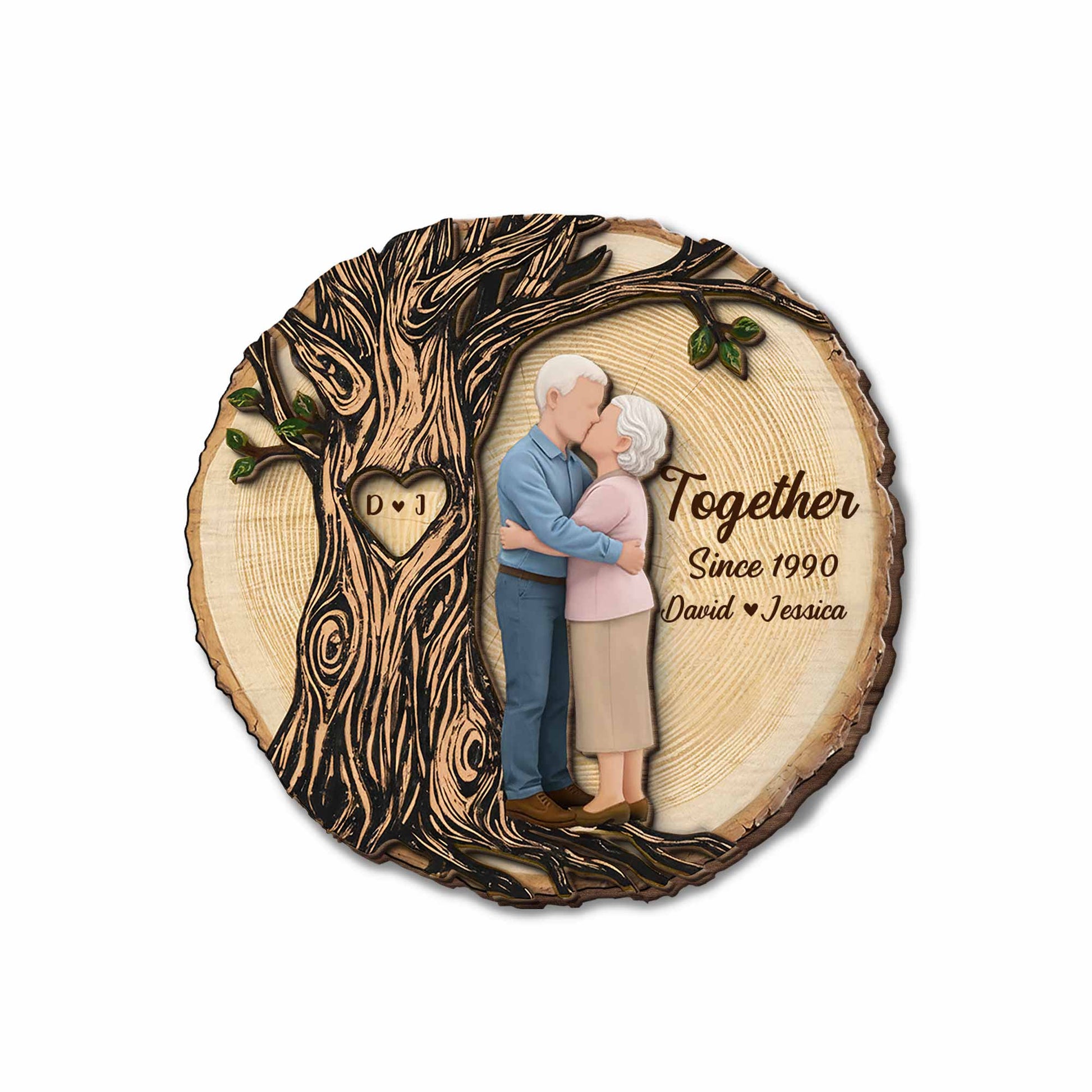 Together Since, Tree And Couple Design
