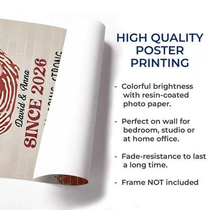 Annoying Each Other Since, Hearts And Brick Wall Design