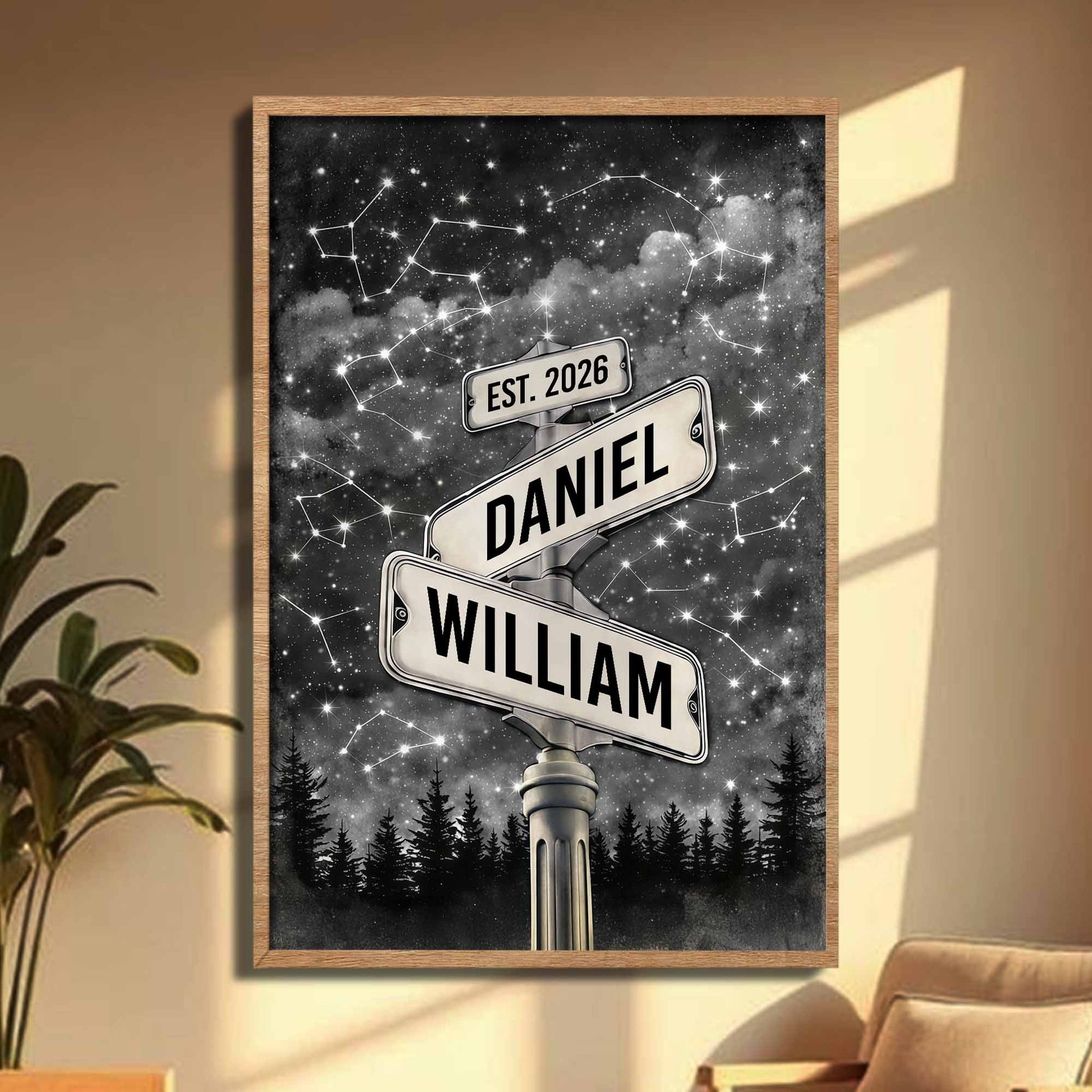 Our Love Written In The Stars Street Signs Rainbow Galaxy