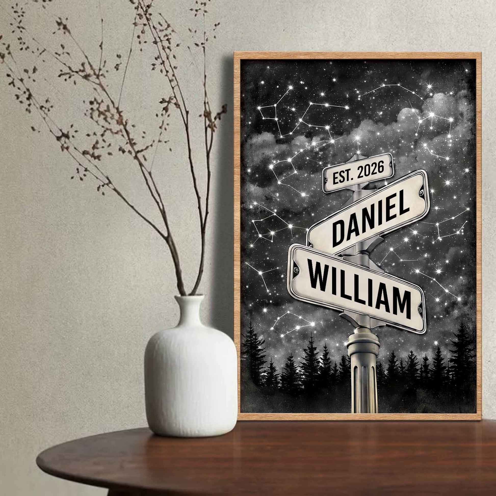 Our Love Written In The Stars Street Signs Rainbow Galaxy