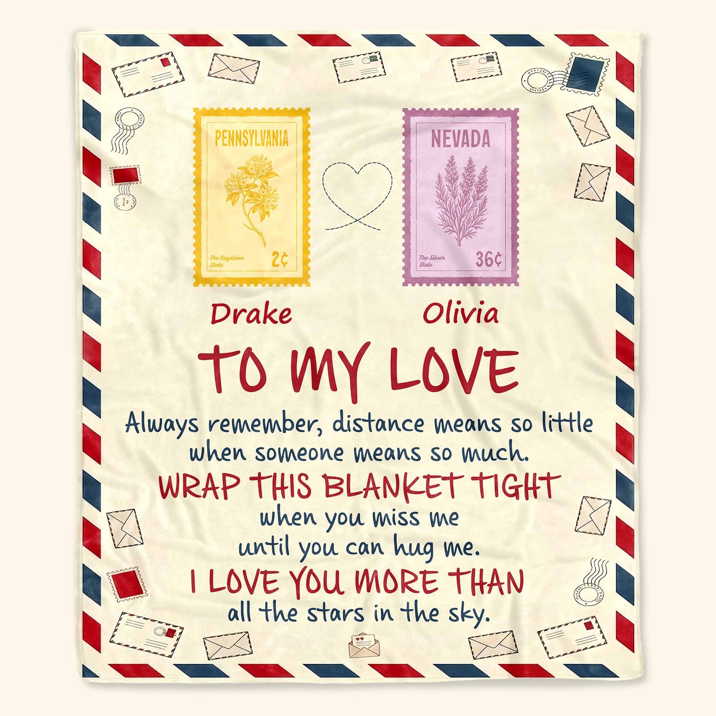 To My Love, Wrap This Blanket Tight When You Miss Me