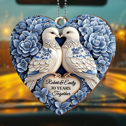Celebrating Love And Commitment With Doves And Flowers