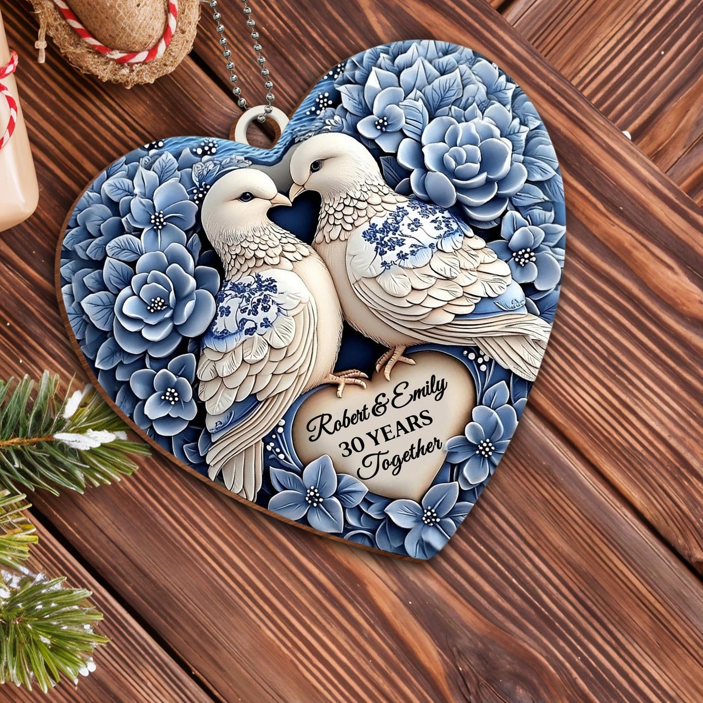 Celebrating Love And Commitment With Doves And Flowers