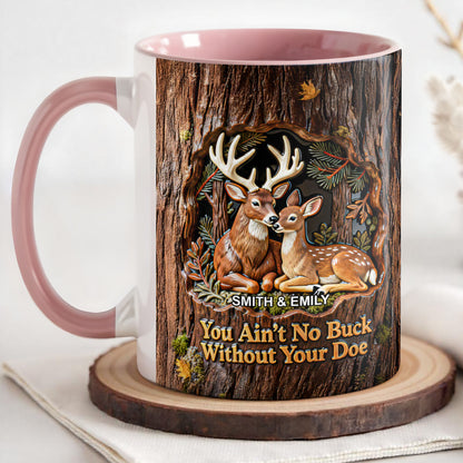 You Ain't No Buck Without Your Doe Featuring Deer In A Forest