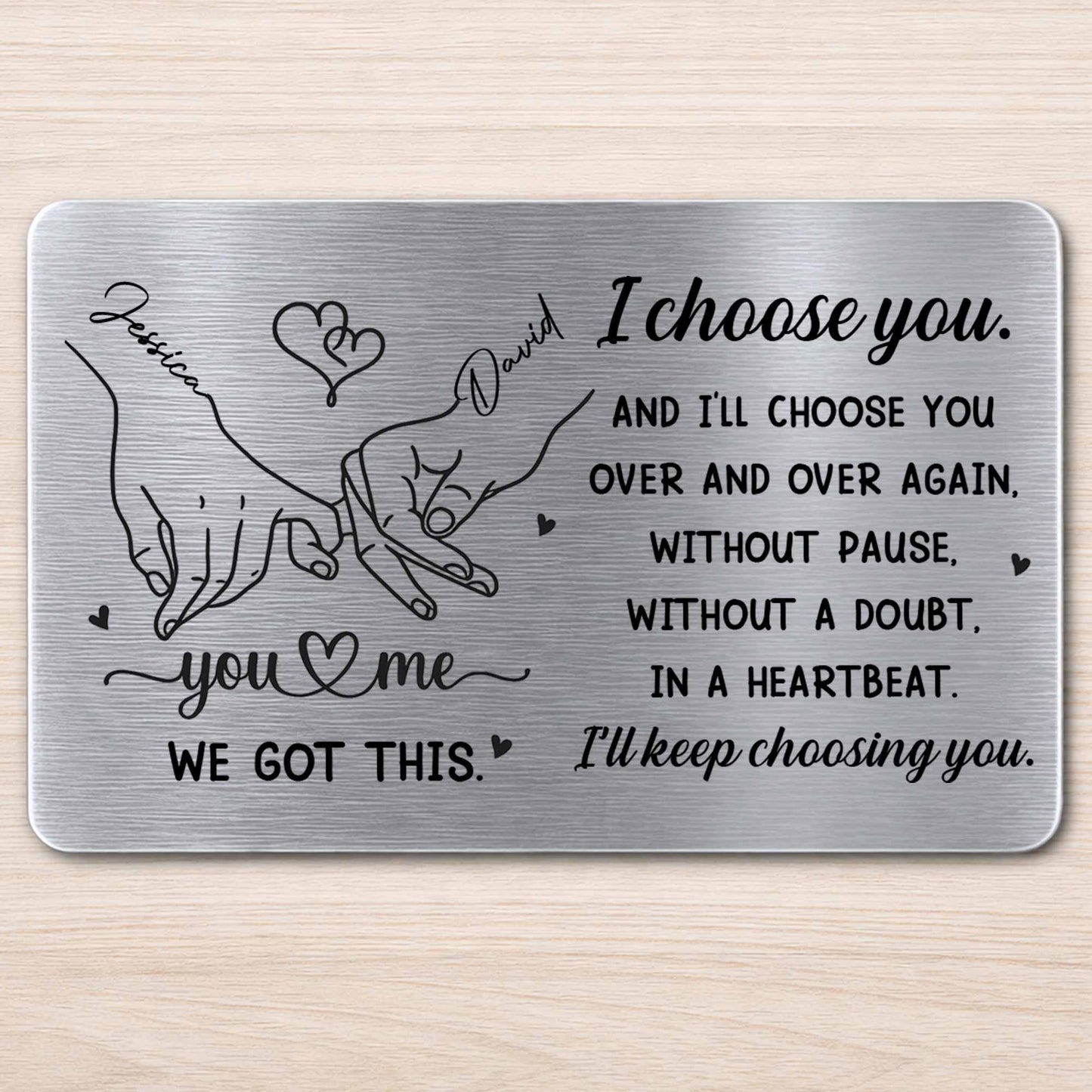 I Choose You Over And Over, Heart And Holding Hands