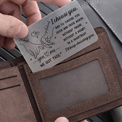 I Choose You Over And Over, Heart And Holding Hands