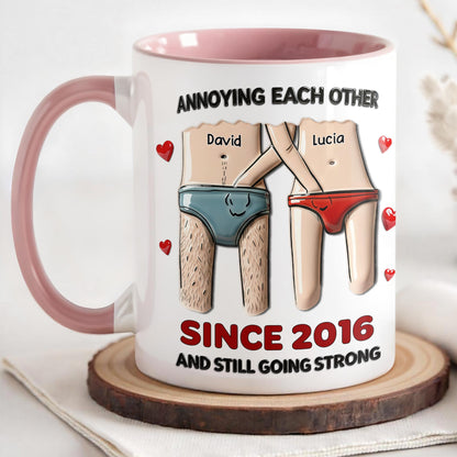 Annoying Each Other Since, Cartoon Couple Design