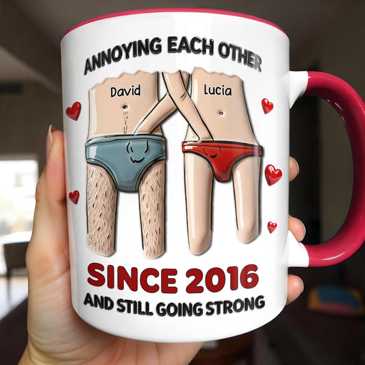 Annoying Each Other Since, Cartoon Couple Design