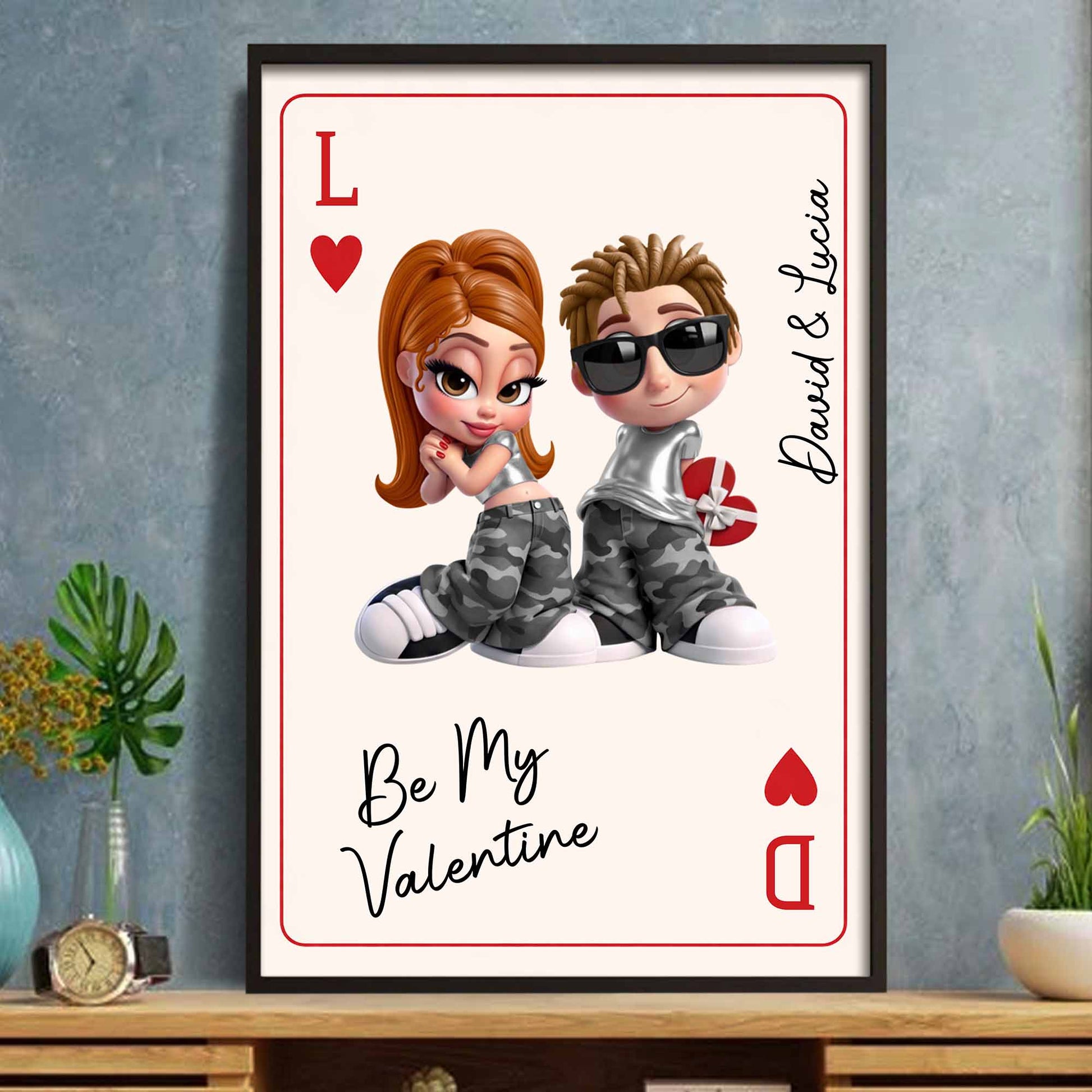 How Lucky Are We, Playing Cards Design With Couple